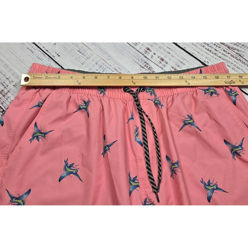 Hurley Swim Trunks‎ Mens XL Pink Excellent Flying Fish Board Shorts
